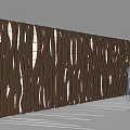 Modern background wall modeling decorative wall 3d model