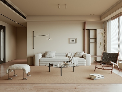 Quiet Living Room Ancient Home Living Room 3d model