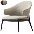 Elegant Modern Upholstered Dining Chair With Armrests And Dark Wooden Legs