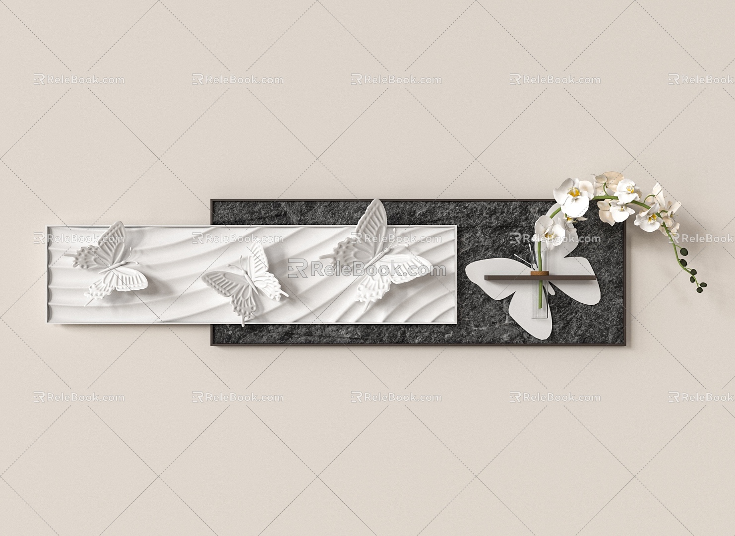 Butterfly Wall Decoration 3d model