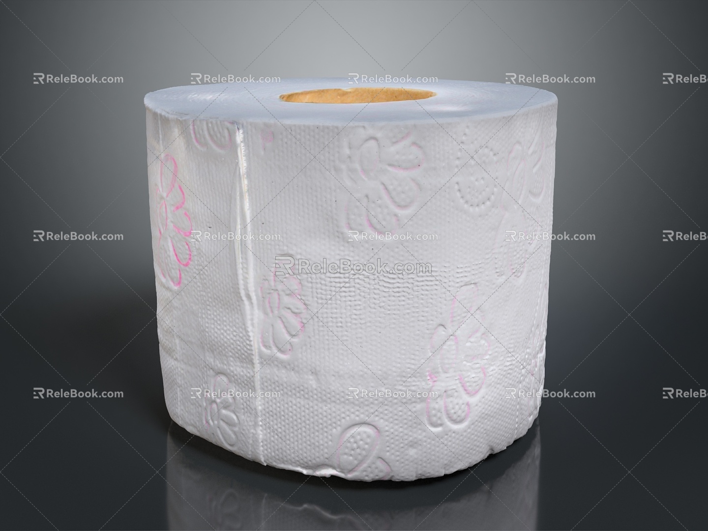 Modern Roll Paper White Paper Tissue Toilet Paper 3d model