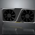 Graphics Card With Dual Fans Carbon Fiber Design And Metal Frame
