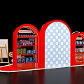 Big children product display area 02 3d model