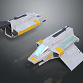 Modern Spaceship Spacecraft 3d model