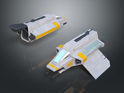 Modern Spaceship Spacecraft 3d model