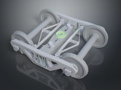 Sports Equipment Metal Frame Structure With Wheels Springs And Durable Components Design 3d model