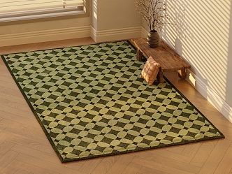 Modern literary style carpet 3d model