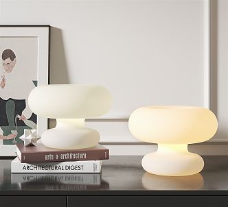 Modern Table Lamp Mushroom Table Lamp Simple Atmosphere Lamp 3d model