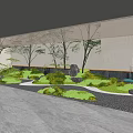 Modern Lower Courtyard Garden 3d model