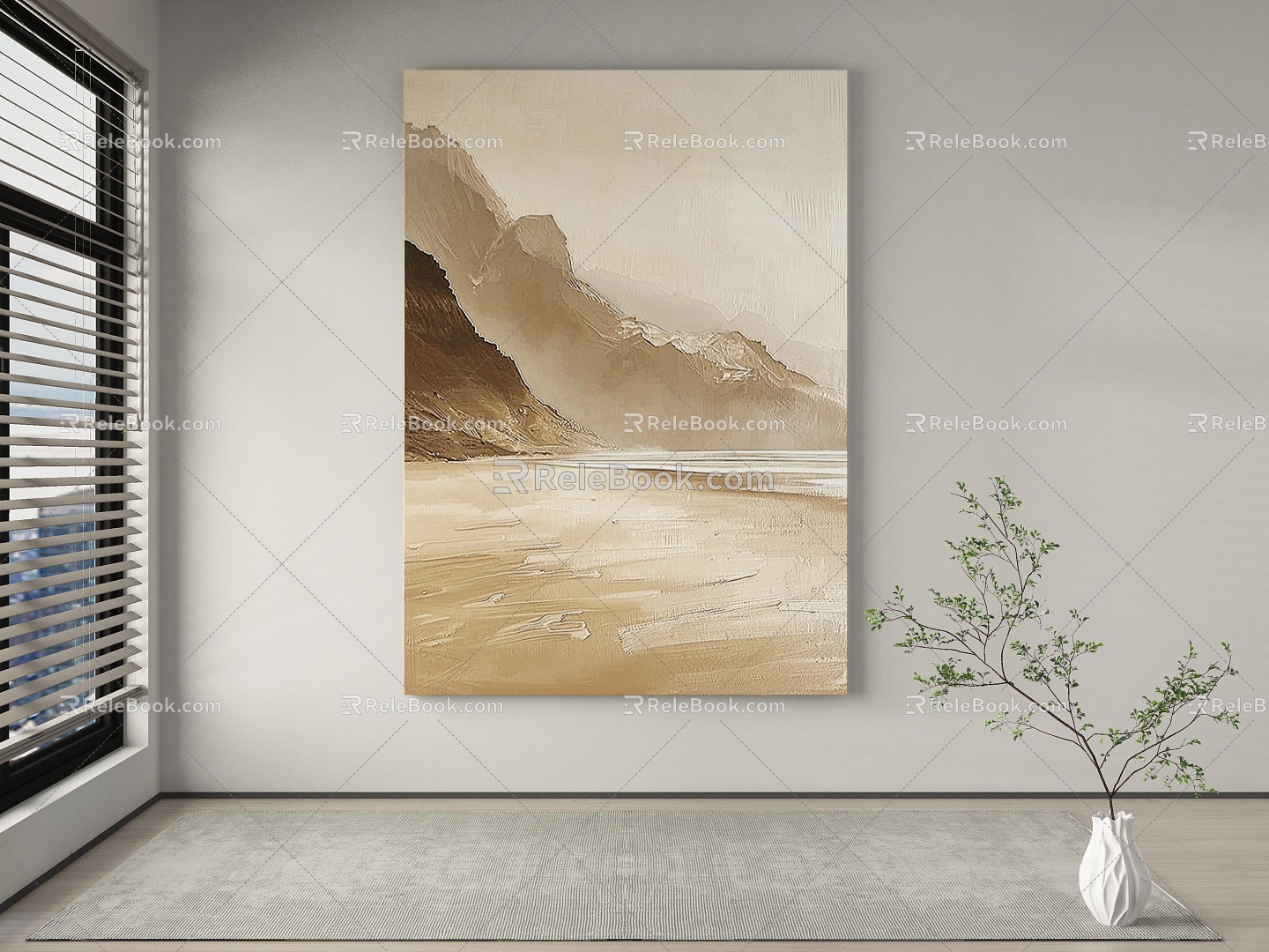 modern decorative painting 3d model