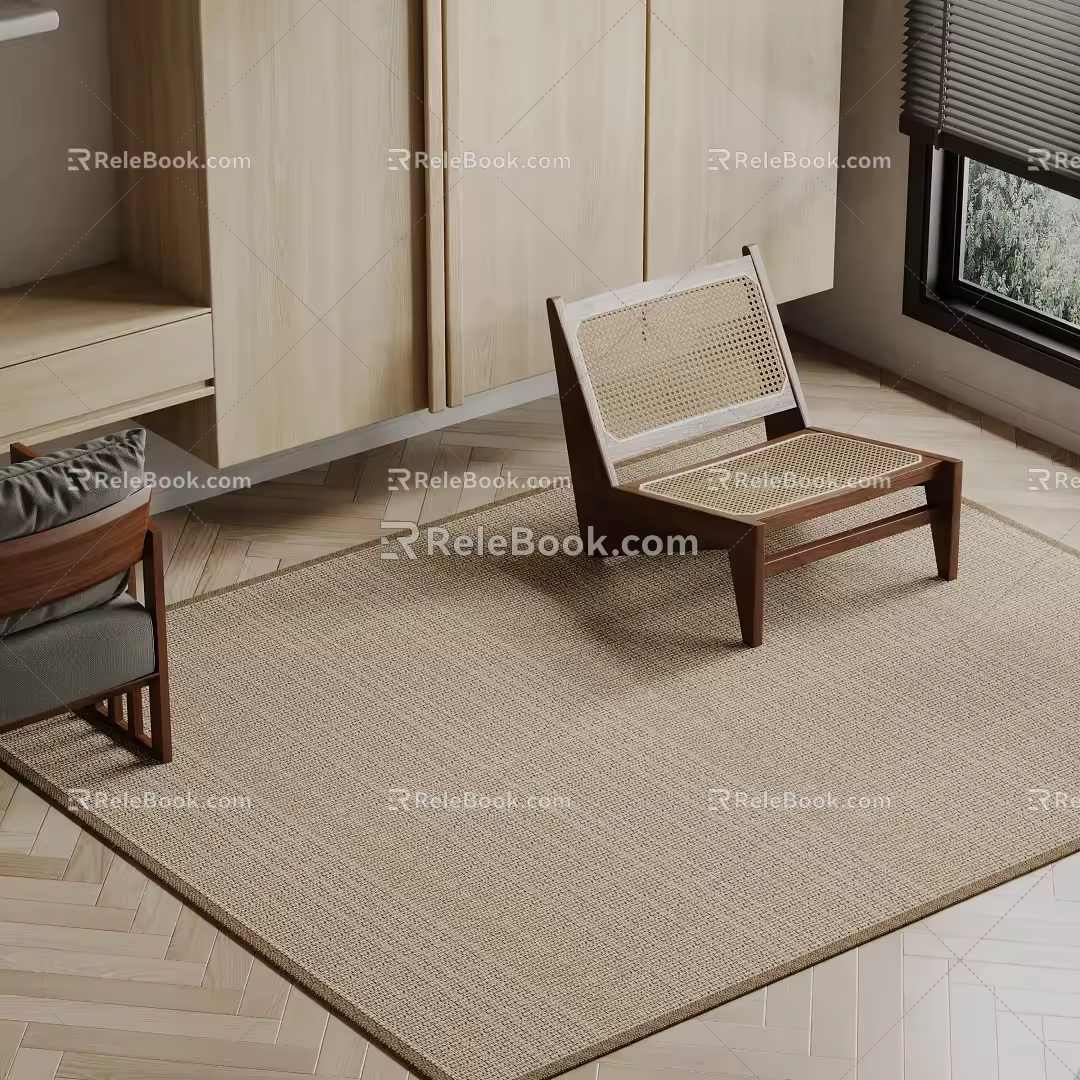 Quiet Square Carpet 3d model