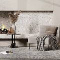 Modern single sofa 3d model