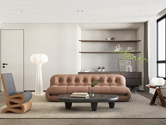 modern living room living room sofa 3d model