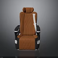 Contemporary Car Interior Featuring Orange Seat With Black Trim White Safety Belt And Quilted Stitching Design