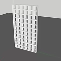 White Grid Pattern Architectural Component For Construction Applications