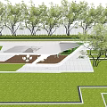 Modern Gallery Frame Wide View Gallery Frame 3d model