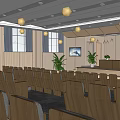 Modern Classroom School Ladder Classroom Multi-function Classroom Large Classroom Multimedia Classroom 3d model