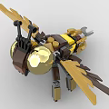 LEGO toy building blocks insect bee 3d model