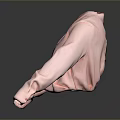 Pink Long Sleeve V Neck Loose Fit Flowy Top For Daily Wear