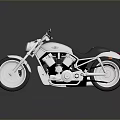 Shiny Chrome Classic Motorcycle With Black Seat And Stylish Wheels Design
