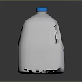 White Plastic Milk Jug With Blue Cap For Household Pure Milk Storage