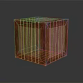 Wooden Storage Box With Metal Corners For Daily Use Home Organization