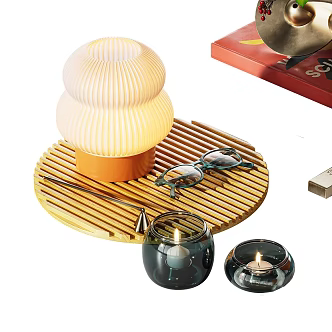 Now decorative ornaments table lamp candle jewelry 3d model