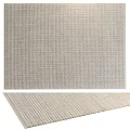 Square Rug With Neutral Woven Texture For Modern Home Decor Accent 3d model