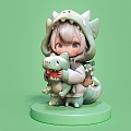 Handmade Doll Blind Box Cute Dragon Cute Characters Cartoon Characters Cute Characters Cartoon Characters 3d model