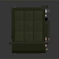 Military Weapon Control Unit With Green Casing Display Screen Buttons And Indicator Light