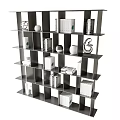 Modern Bookshelf 3d model