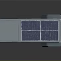 Solar Powered Mobile Vehicle With Blue And White Body And Digital Display Screen
