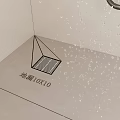 Shower Floor Drain 10x10 Size In Bathroom With Water Droplets