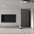 Bright Modern Minimalist Living And Dining Room Interior With Comfortable Soft Sofa And Elegant Decor