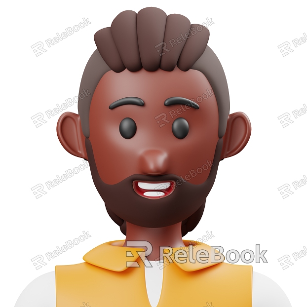 Cartoon Black Cartoon Foreigner Cartoon Avatar African model