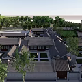 Chinese Courtyard Architecture 3d model
