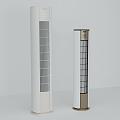 modern vertical air conditioner 3d model