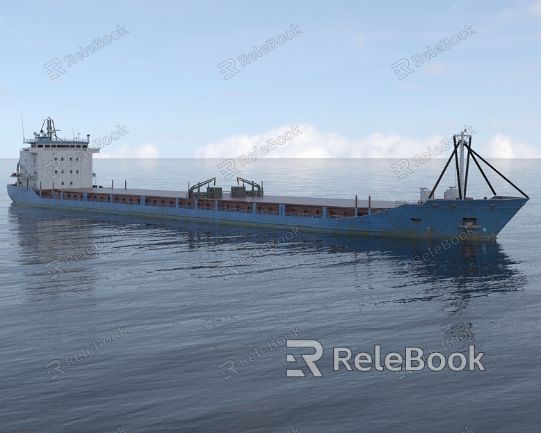 ocean container cargo ship model