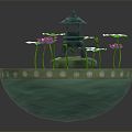 Modern Lotus Pond 3d model