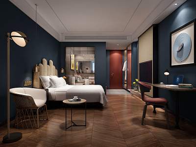 Hotel Rooms Modern Rooms 3d model