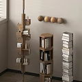 Modern Bookshelf Book Storage Shelf 3d model