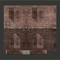 Traditional Model House With Red Tiled Roof Chimneys And Wooden Framed Windows