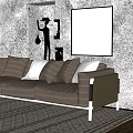 Modern Multiplayer Sofa 3d model