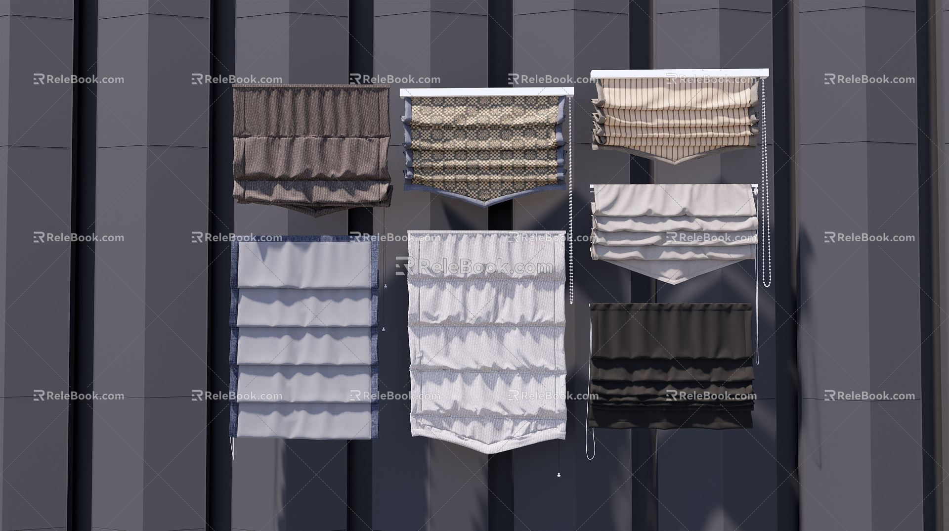 Modern Curtains 3d model