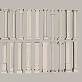 Columns Roman Column Square Column Head 3d model