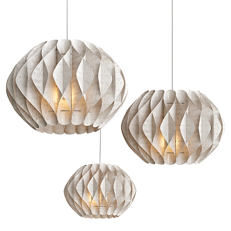 Modern chandelier 3d model