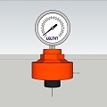 UPVC pressure gauge 3d model