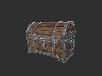 Medieval Fantasy Chest Treasure Chest Storage Chest Game Props 3d model