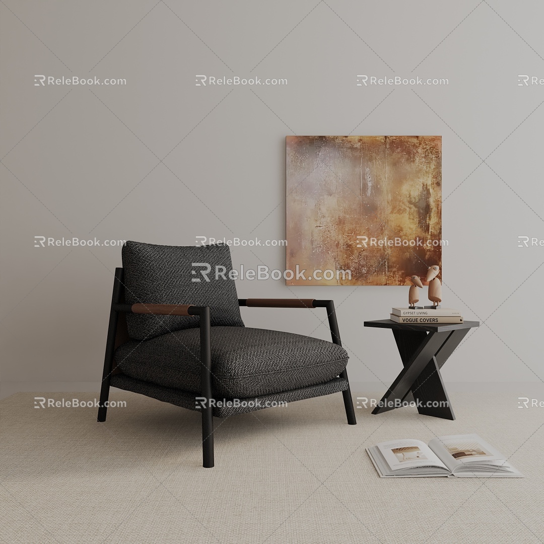 modern leisure chair 3d model