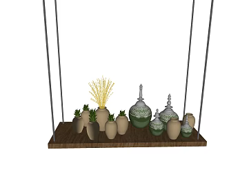 Modern clay pot 3d model